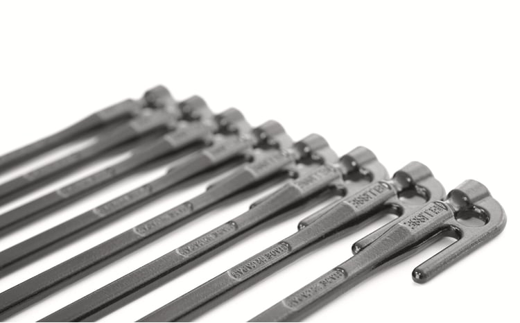 ペグ エリッゼステーク 28cm×8本セット 鍛造ペグ 黒 ペグ 燕三条製ペグ