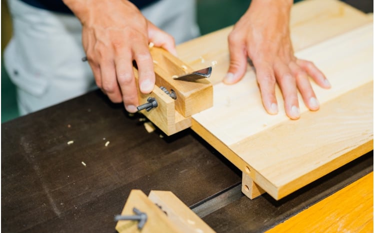 組子細工の和膳「麻の葉」 小《H2×W30.7×D15.5（cm）》秋田杉を使用