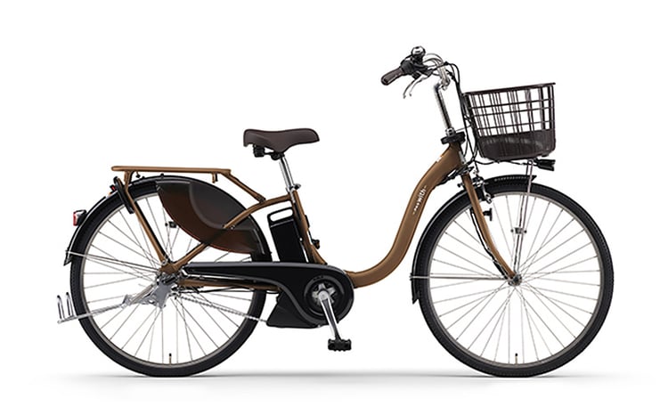 電動アシスト自転車 PAS With 26インチ マットナチュラルブラウン