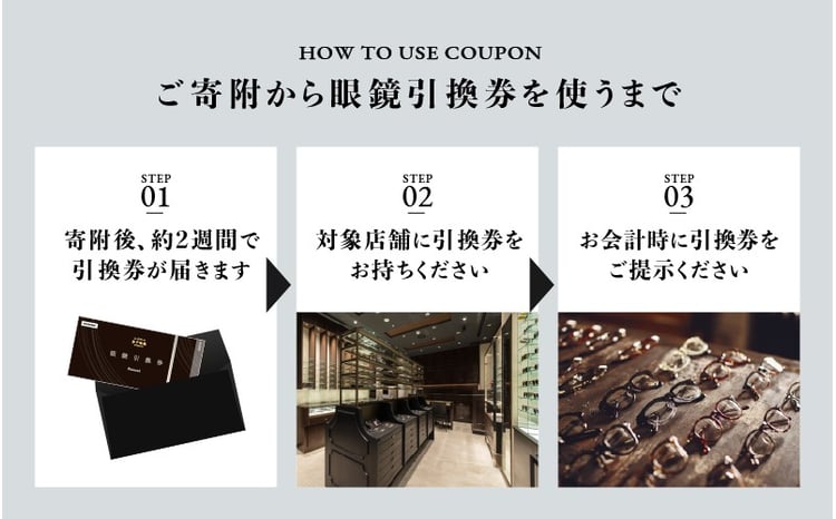 金子眼鏡 全国直営店で使える 眼鏡引換券（3万円相当） Bronze [H