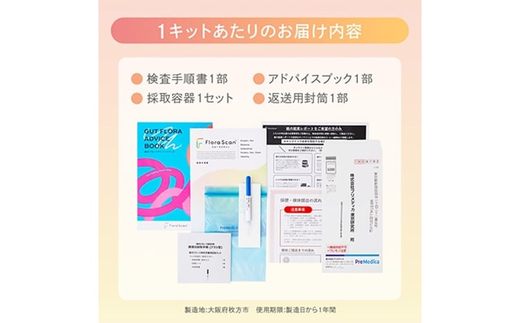 2回受検セット＞ 腸内フローラ 検査 サービス 「Flora Scan(R)」_ 腸内