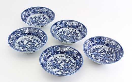 源右衛門窯 染付芙蓉手 鉢 器 食器 取鉢 サラダ 小鉢 染付 有田焼 A280