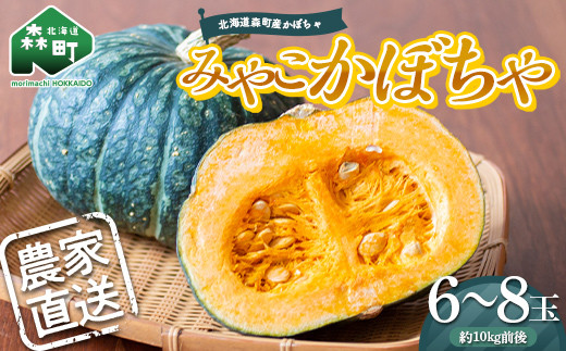 先行予約】北海道森町産みやこかぼちゃ 6～8玉 10kg前後（令和8年7月