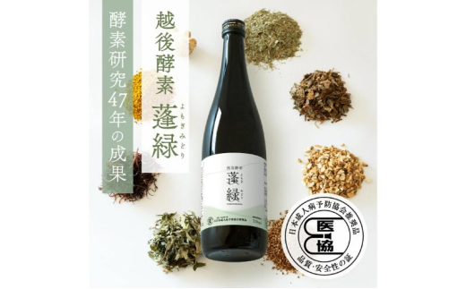 越後酵素蓬緑 720ml×2 ファスティングドリンク 酵素ドリンク 無添加