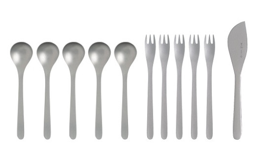 柳宗理デザイン 黒柄カトラリー#2250 ティースプーン5本セット