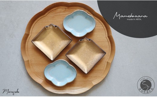 有田焼 Cloud×Moon 4点セット まるふく 雲 くも 月 つき 箸置き