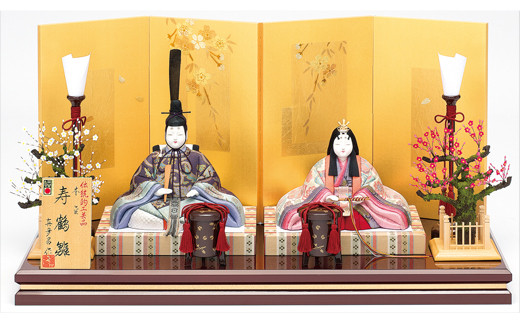 江戸木目込 雛人形 本金親王飾りセット | 真多呂人形 節句人形 人形