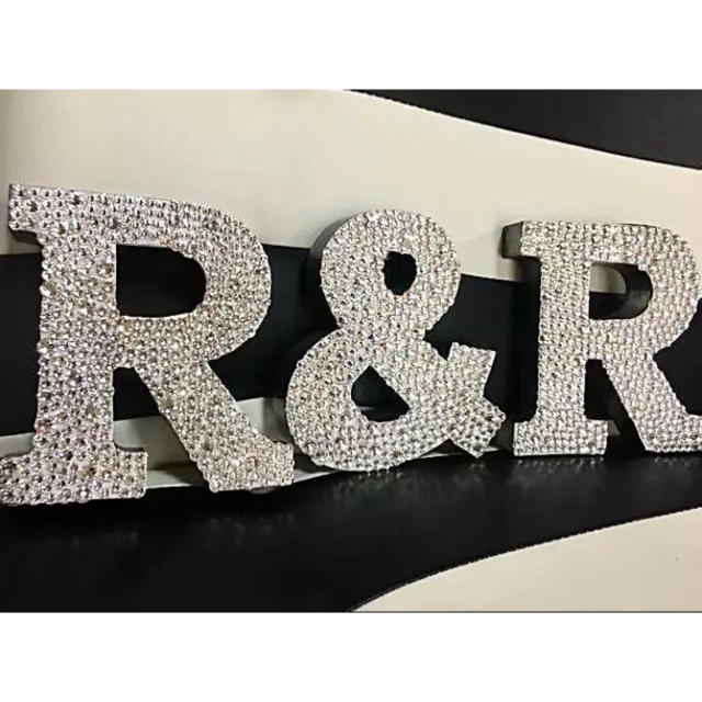 スワロスキー 高砂 イニシャルオブジェ ウェディングアイテムの通販 by