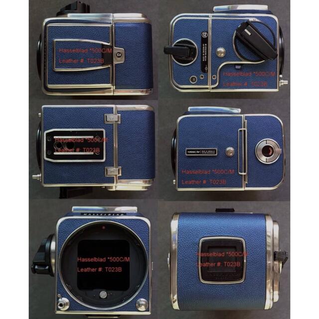 青 HASSELBLAD500cmBodyとA12フィルムマガジン 皮を飾りますの通販 by