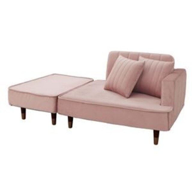 大人かわいい組み合わせ コンパクトカウチソファ ピンクの通販 by ひー