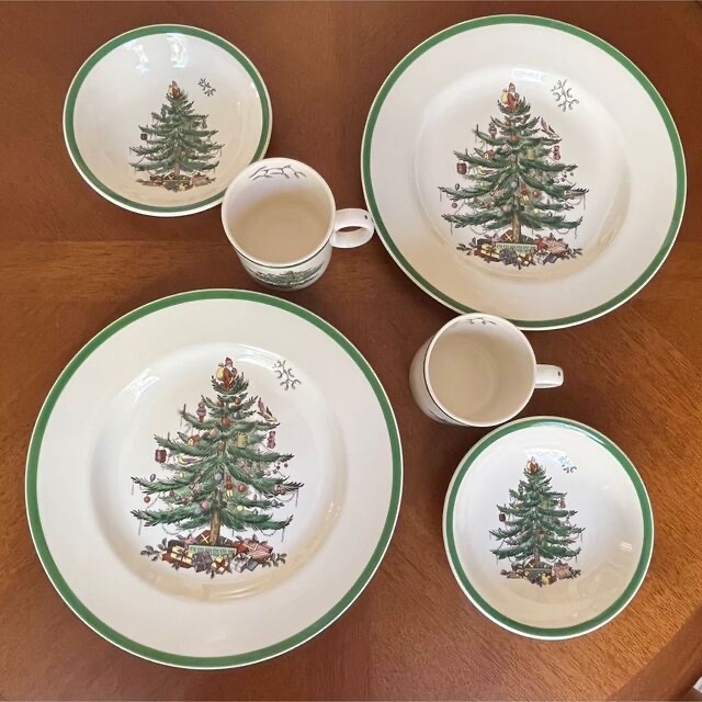 未使用美品】英国製スポード ☆クリスマスツリー☆ペアセットの通販 by