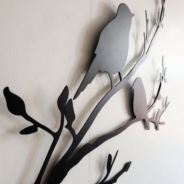 ウォールアート 壁掛け 壁飾り 鳥 枝にとまる3話の鳥デザインの通販 by