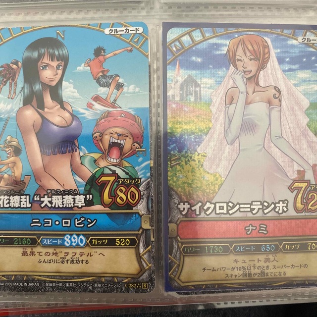 ワンピースベリーマッチカード レア ウェディングナミ 水着ロビン