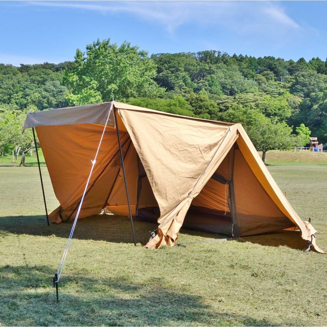 美品 バンドック BUNDOK ソロベース EX BDK-79EX TCSB 二股ポール 2本