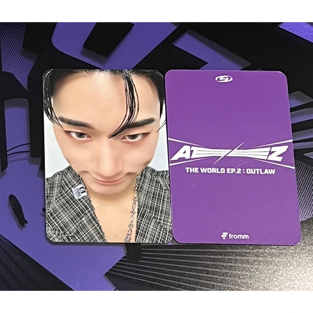 ATEEZ - ATEEZ OUTLAW fromm storeトレカ サン 【532】の通販 by KIKI