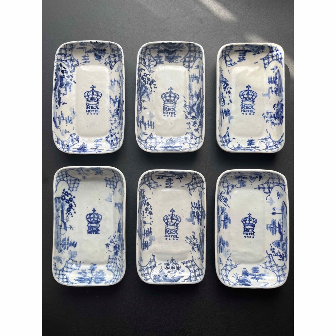 ベトナム ハノイ REX HOTEL レックスホテル 陶器皿 6枚セットの通販
