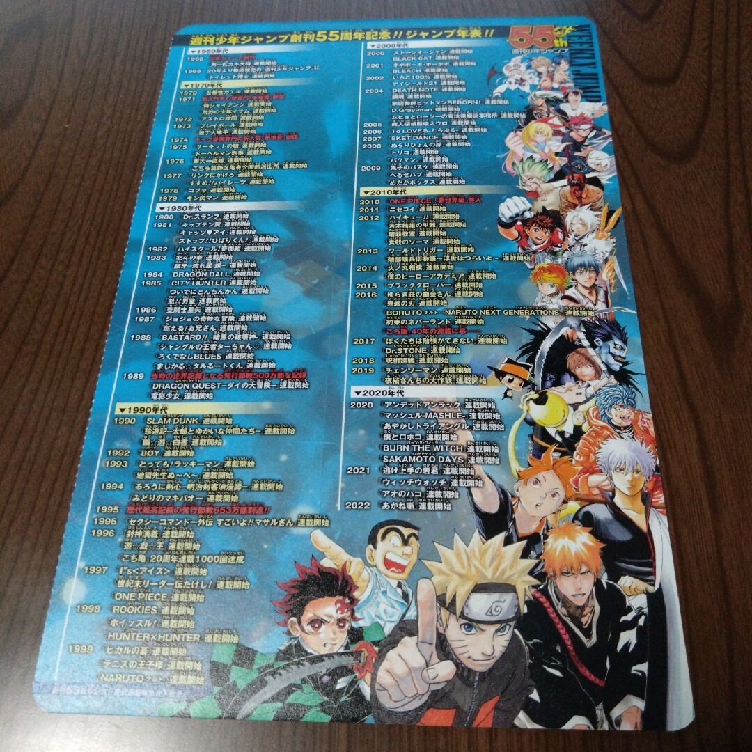 週刊ジャンプ創刊55周年記念 ジャンプ年表の通販 by 格安食器ゆうきん