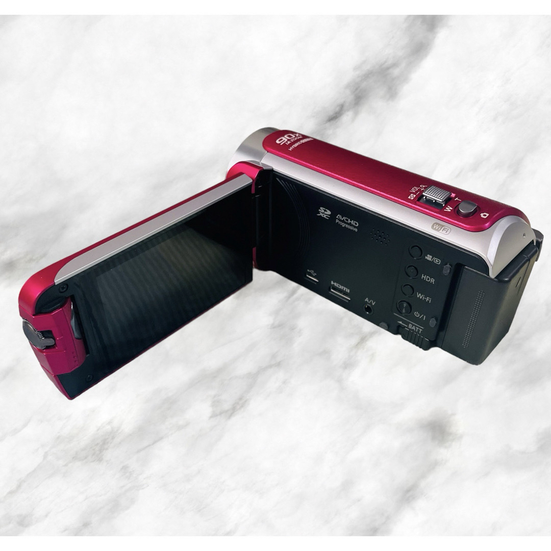 Panasonic - (新品同様)Panasonic HC-W590M ビデオカメラ64GB ピンク色