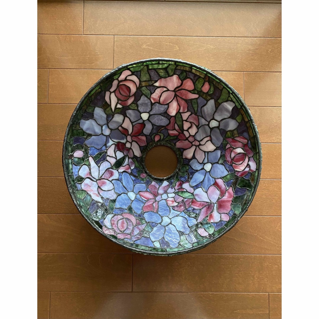 ハンドメイド ステンドグラス ランプ花の通販 by ももんが's shop｜ラクマ