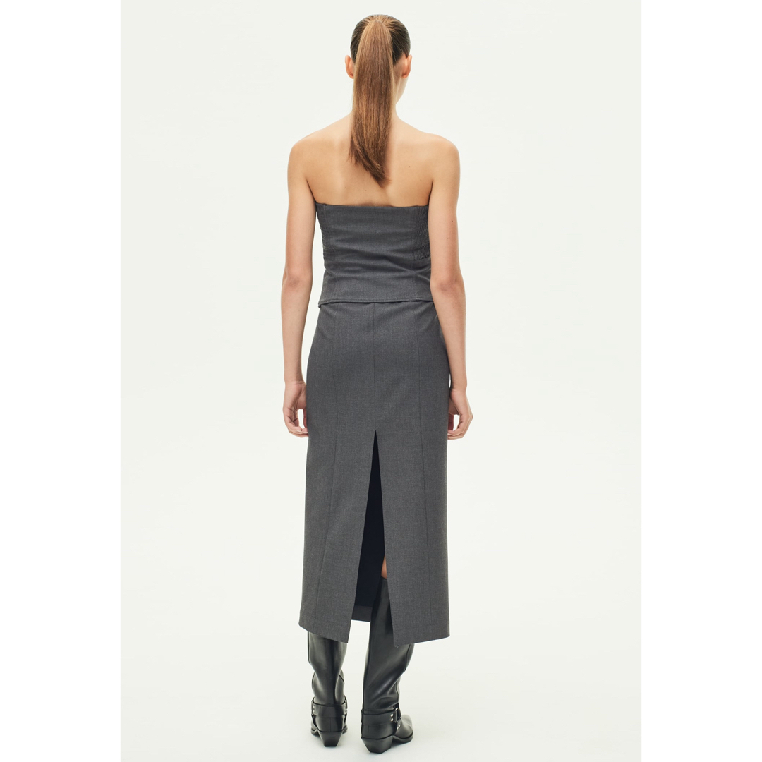 ZARA - 美品 ZWコラボ コレクション モード ジッパービスチェトップス