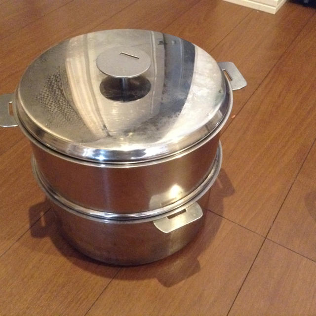 クリステル ステンレス鍋&蒸し器 24cmの通販 by Shishop｜ラクマ