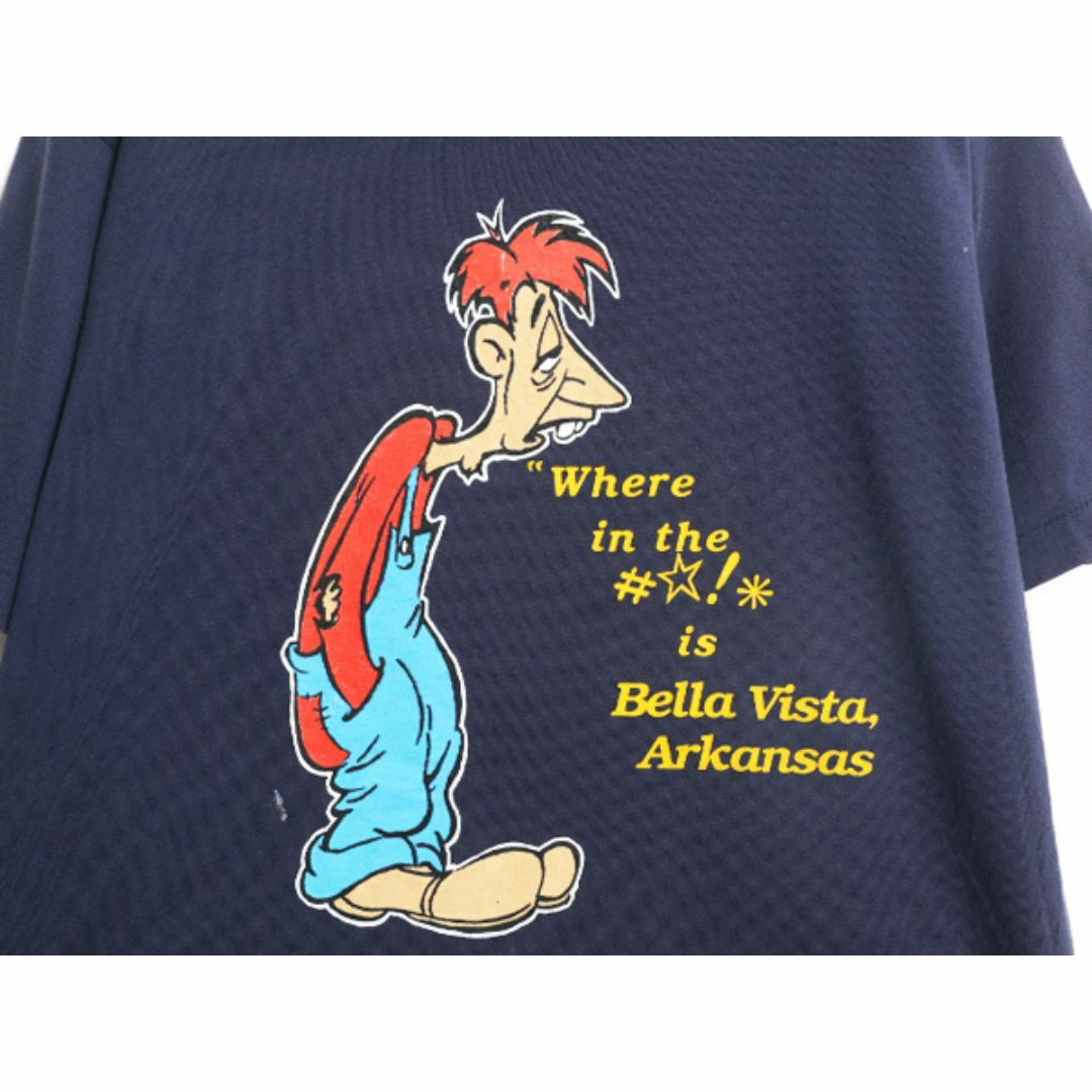 90s USA製 キャラクター イラスト プリント Tシャツ メンズ XL 90年代