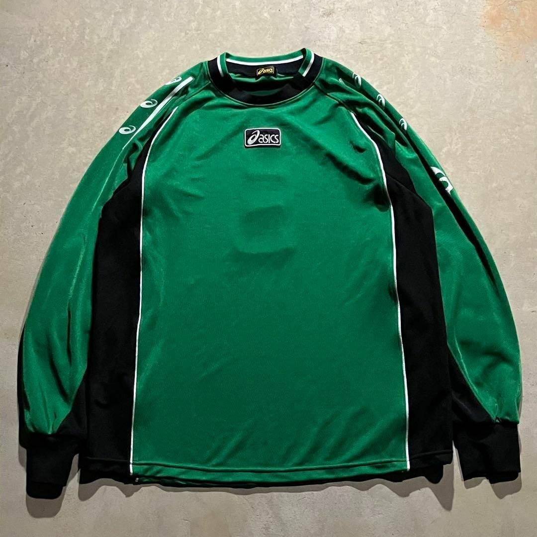 asics - 90s vintage asics サッカー キーパー シャツ ユニフォームの
