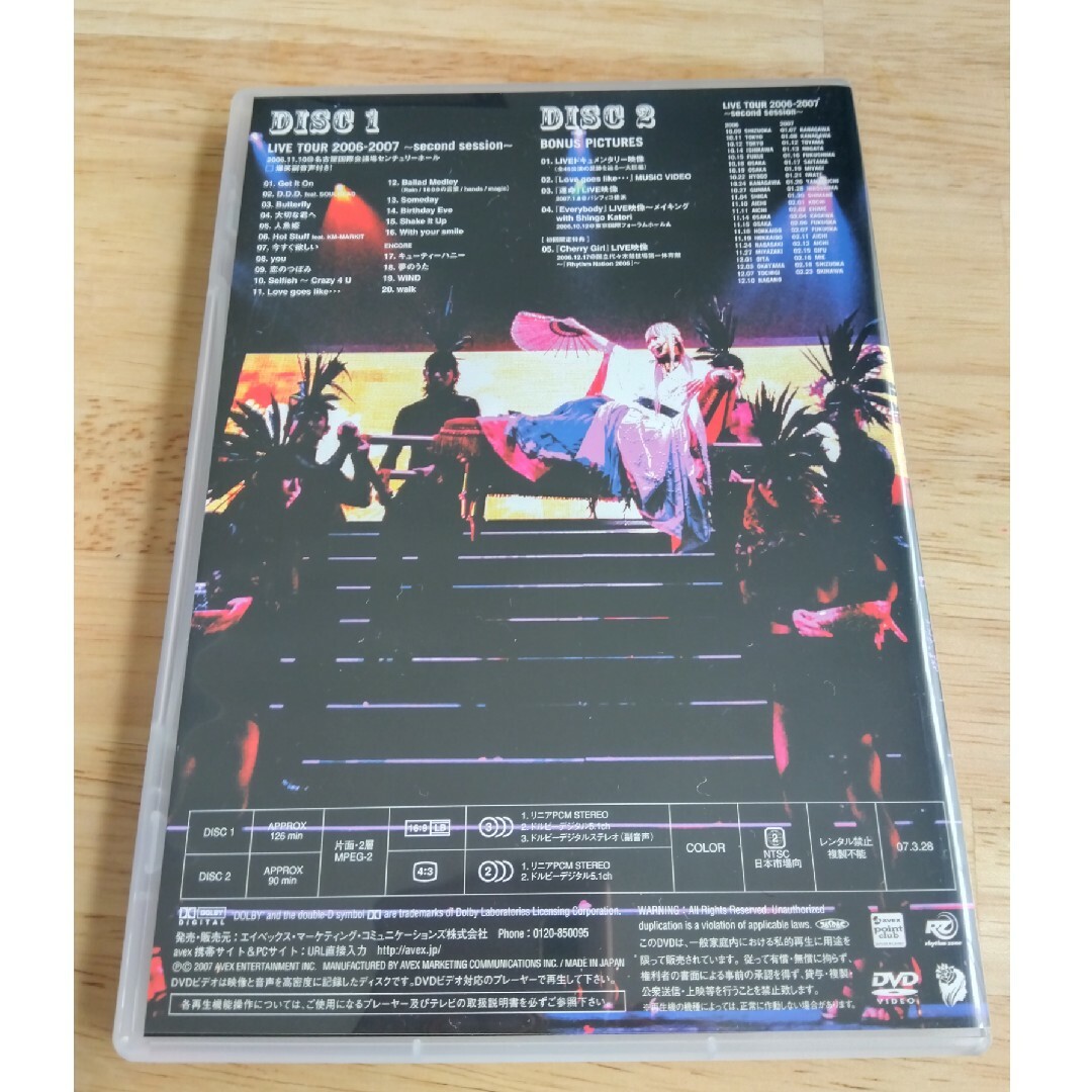 avex - 倖田來未 Live Tour 2006-2007 SECOND SESSIONの通販 by megu's
