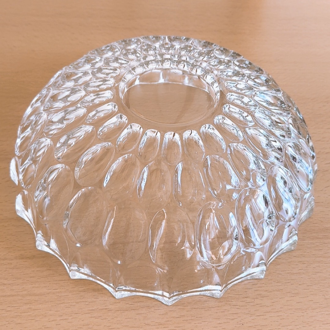 HOYAクリスタルガラス大鉢 ガラスボウル サラダボウル ガラス器 昭和