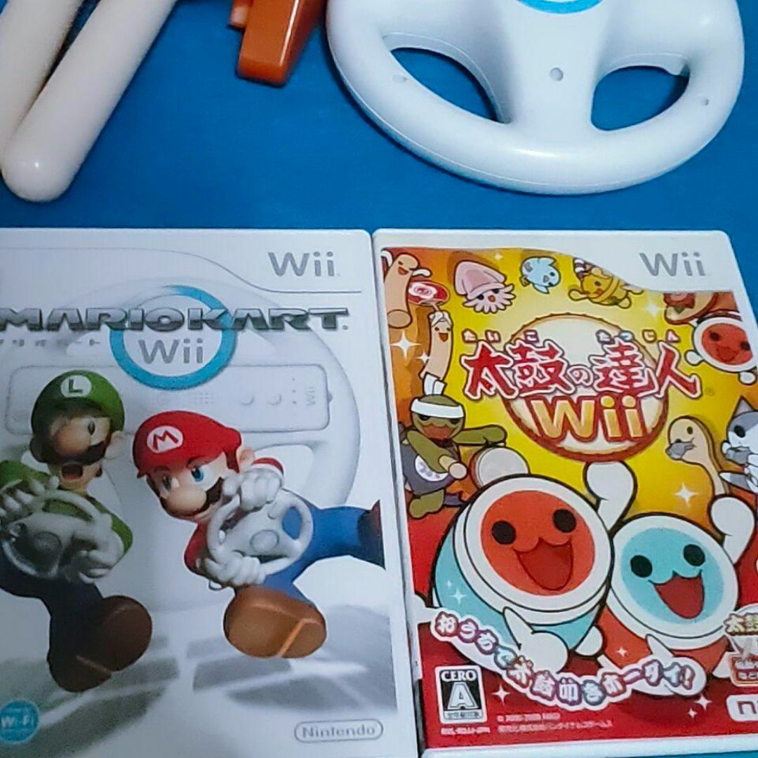 Wii U - 太鼓の達人 WiiU本体セット マリオカートハンドル タタコン