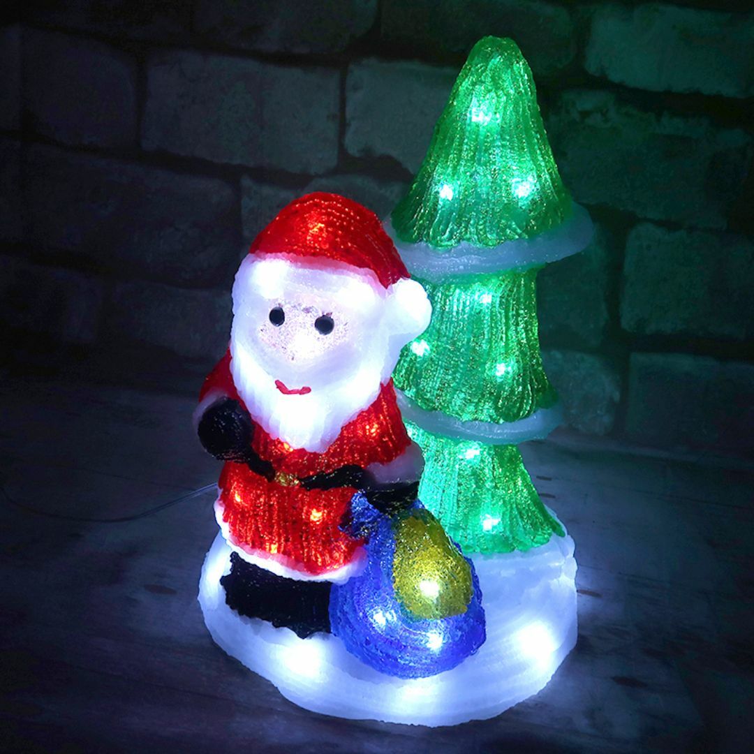 クリスマス LED オブジェ クリスマスライト サンタクロース TAC-68の