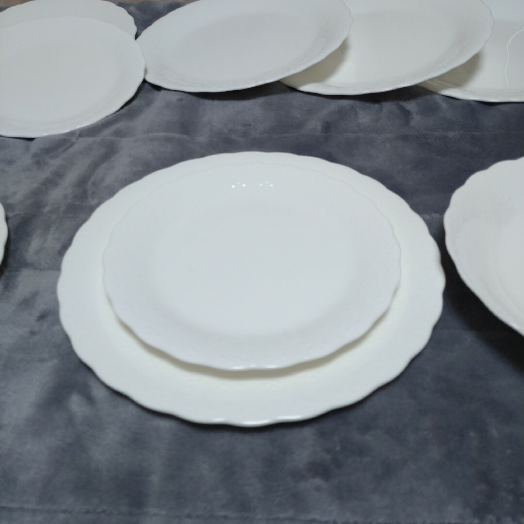 Noritake - 【廃盤品14枚セット】ノリタケ エンボスホワイト ボーン