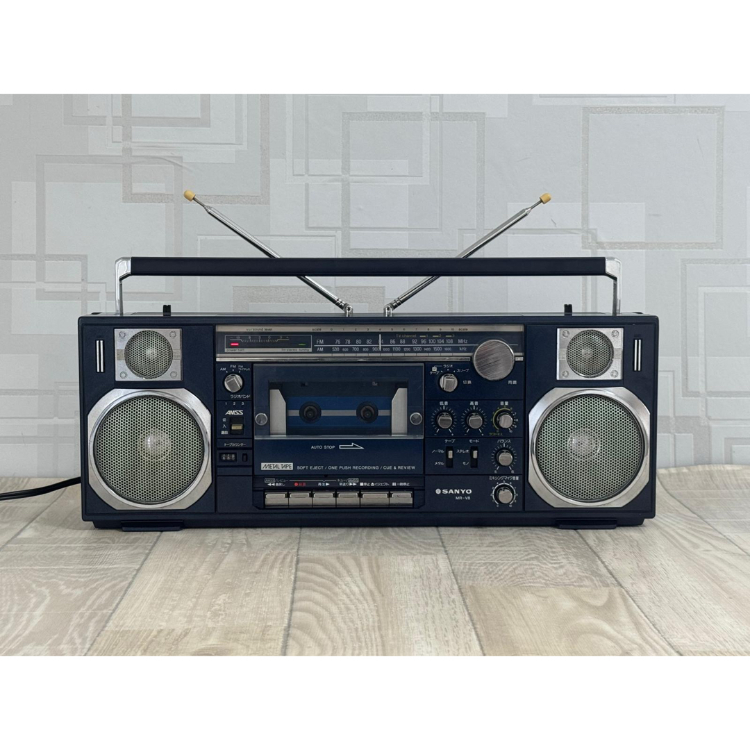SANYO - 【希少・元箱付】SANYO ラジカセ MR-V8｜昭和レトロ ラジオの