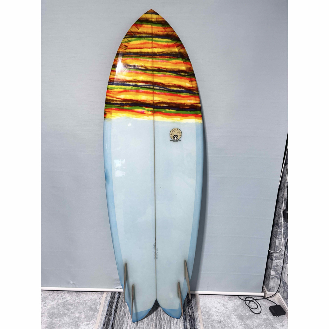 美品マイケルミラークワッドフィッシュサーフボード5.8