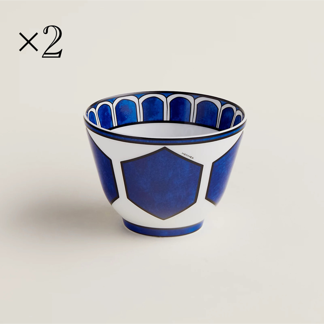 HERMES - 【新品・未使用】エルメス ブルーダイユール ボウル No1 茶碗