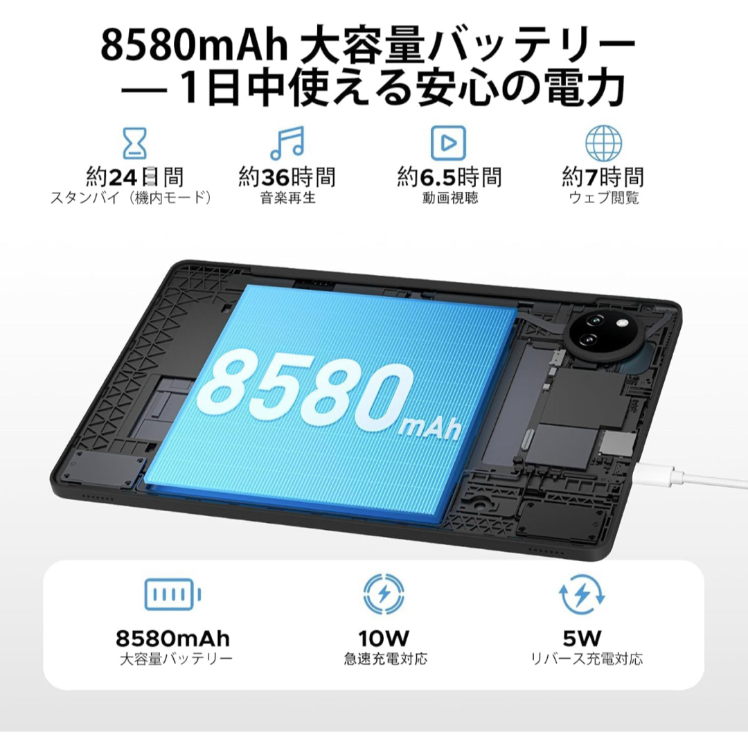 ANDROID - 新品 Android15 タブレット 30GB+128GB+2TB 5GWiFiの通販 by