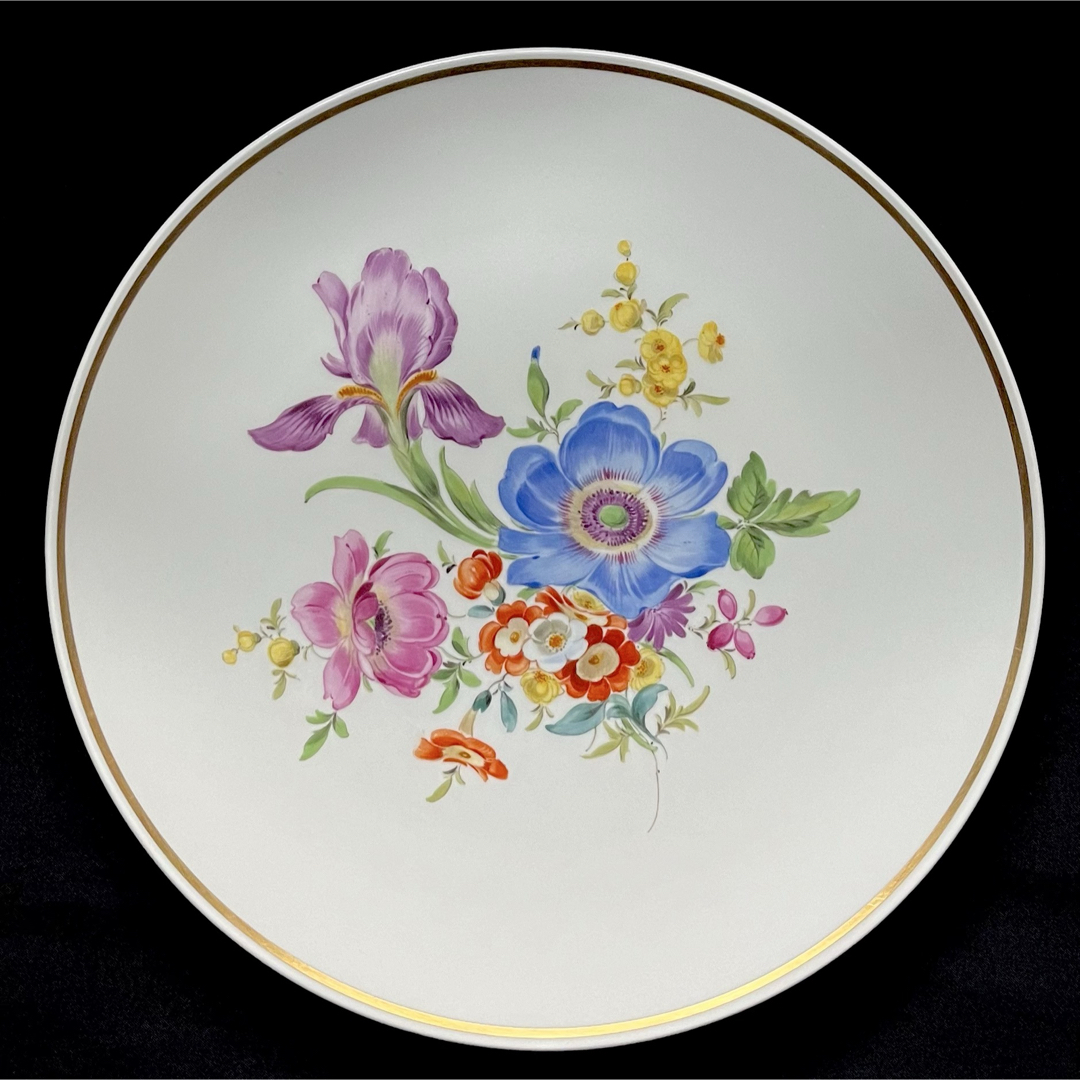 MEISSEN - Meissen マイセン /※ 1級品 フラワーブーケ 飾り皿 プレート