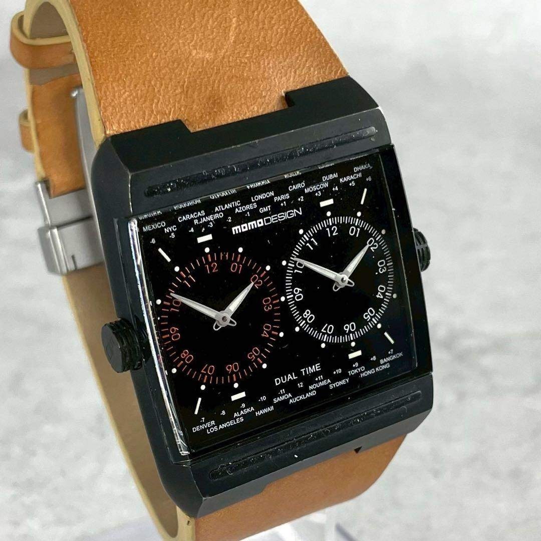 入手困難✨ MOMO DESIGN デュアルタイム 腕時計 ダブルクォーツの通販