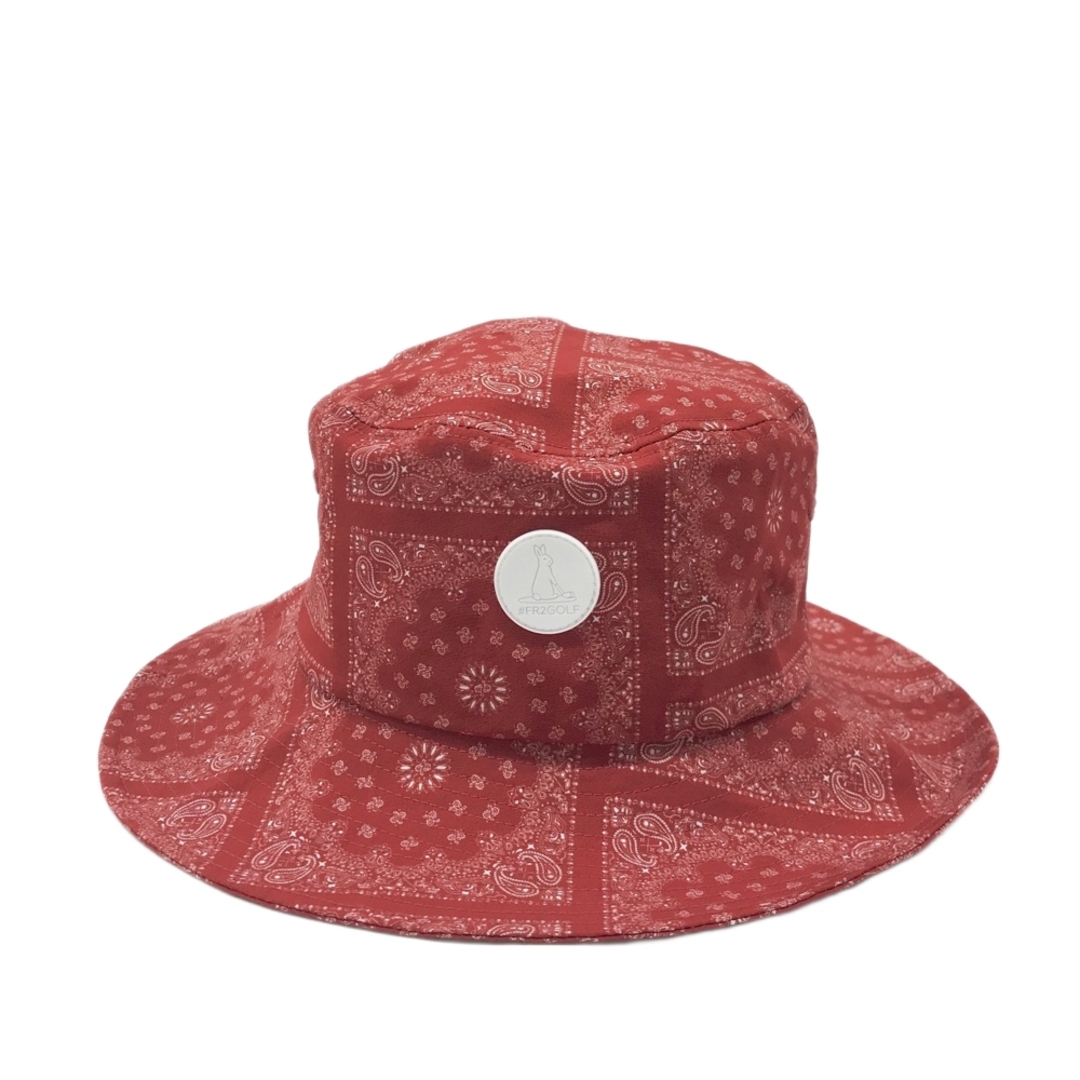 FR2 GOLF エフアールツーゴルフ バケットハット バンダナ柄 レッド系 F