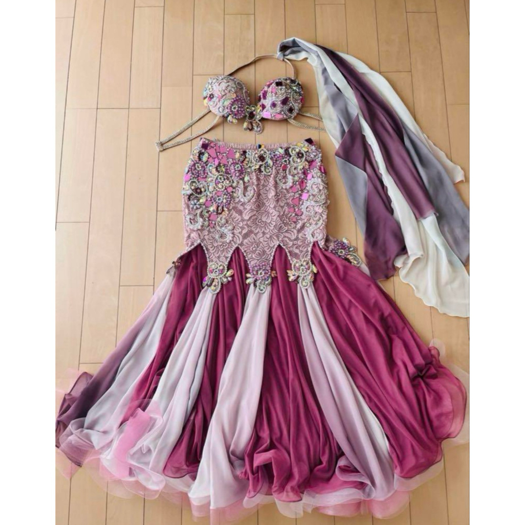 ベリーダンス irina衣装 モーブピンクの通販 by Merrybelle｜ラクマ