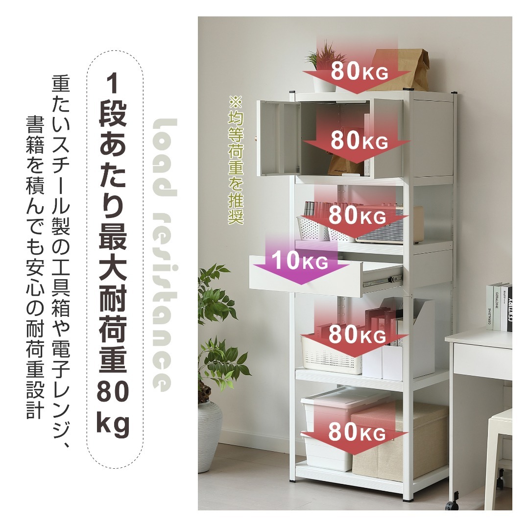 新作発表タイムセール中！スチール製可動ラック 分割可能 ボトル不要