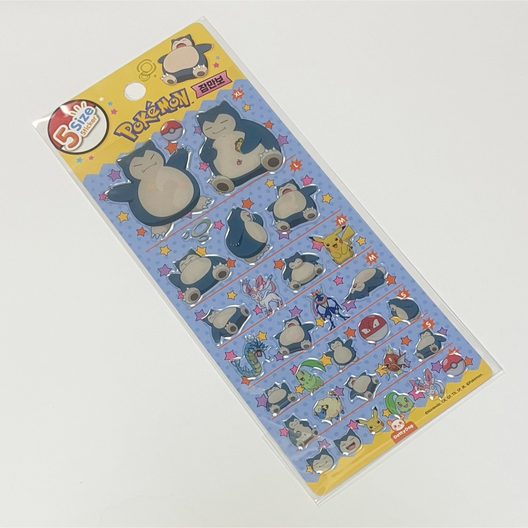 ポケモン - 韓国限定 正規品 ☆ ポケモン 5サイズステッカー カビゴン