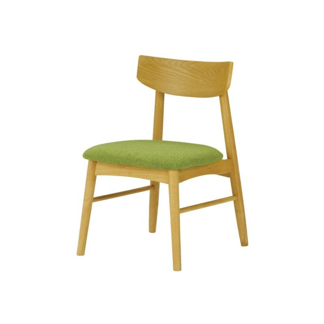 SK DC XS8 6脚 ダイニングチェア ナチュラル＊グリーン