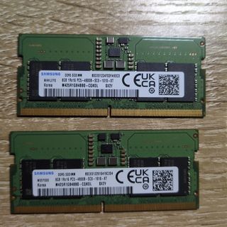 SAMSUNG - SAMSUNG DDR4ノート用メモリ 8GB 2枚（16GB）の通販 by