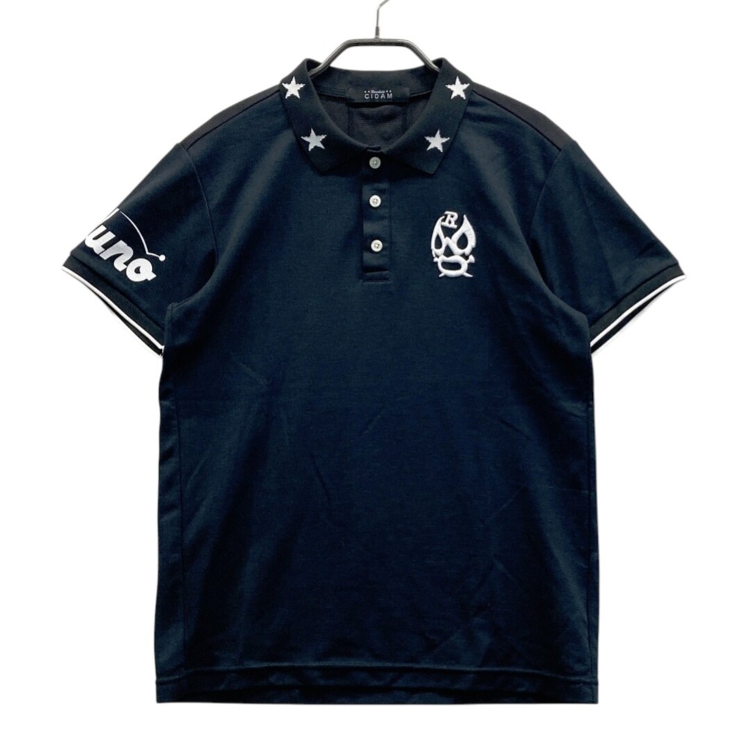 サイズ：4 RUSSELUNO ラッセルノ CIDAM 半袖ポロシャツ ブラック系
