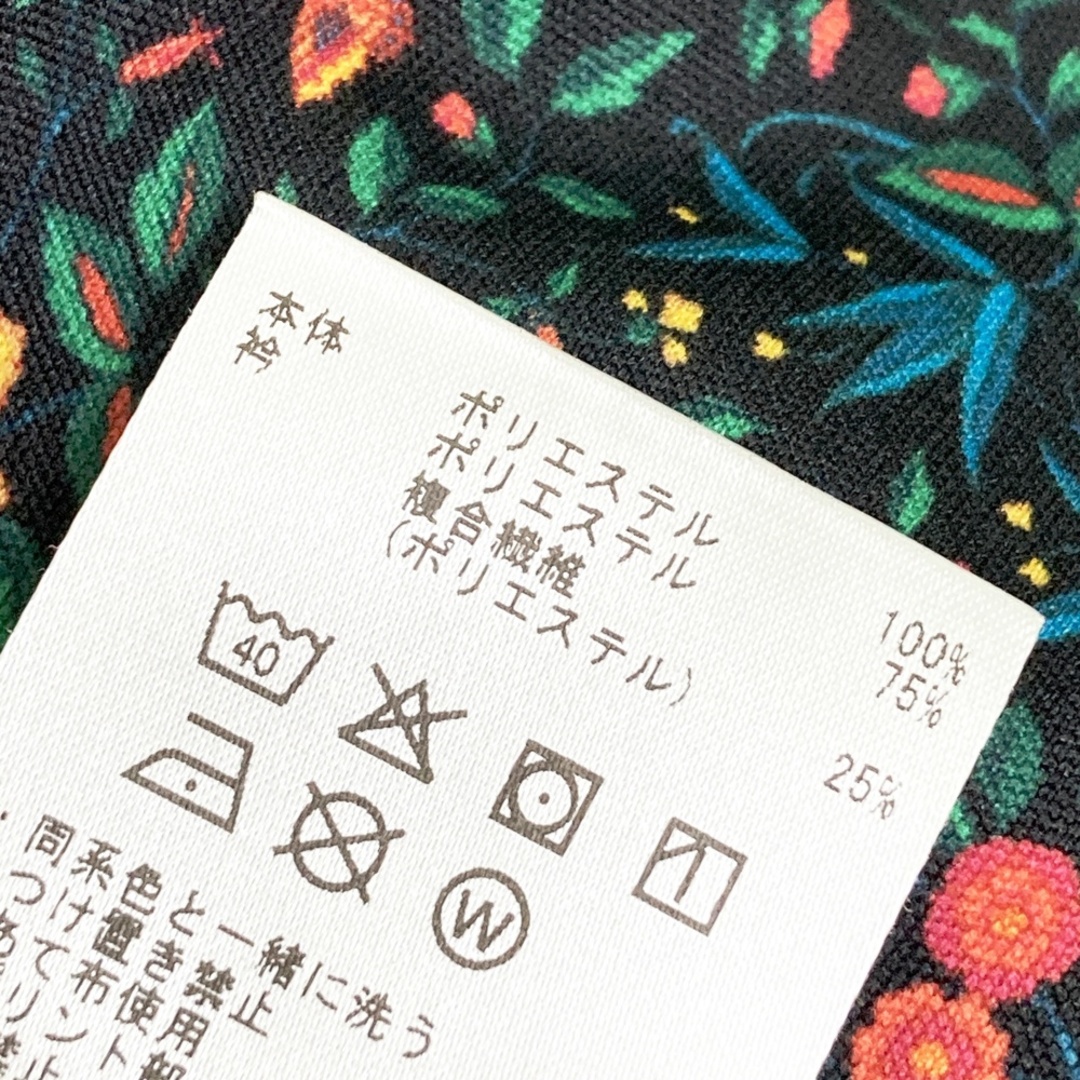 サイズ：S DESCENTE GOLF デサントゴルフ モックネック半袖Tシャツ 花