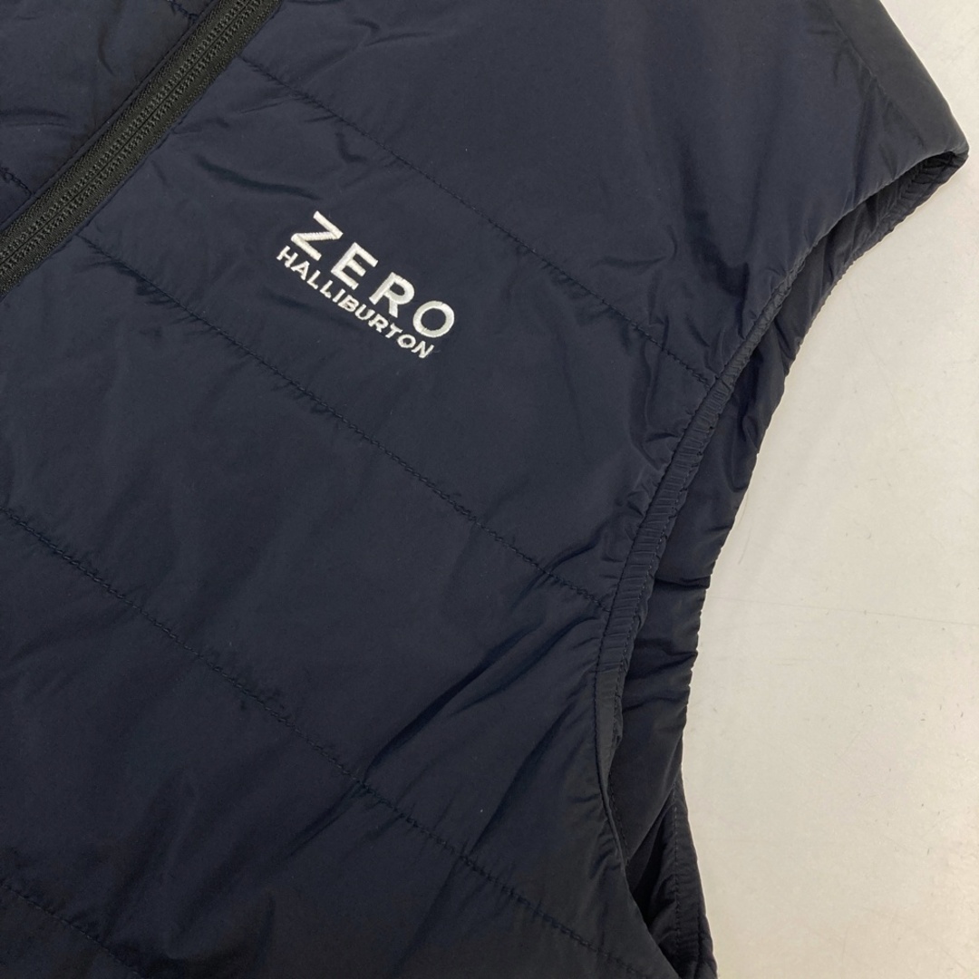 サイズ：L ZERO HALLIBURTON ゼロハリバートン 中綿ベスト ネイビー系