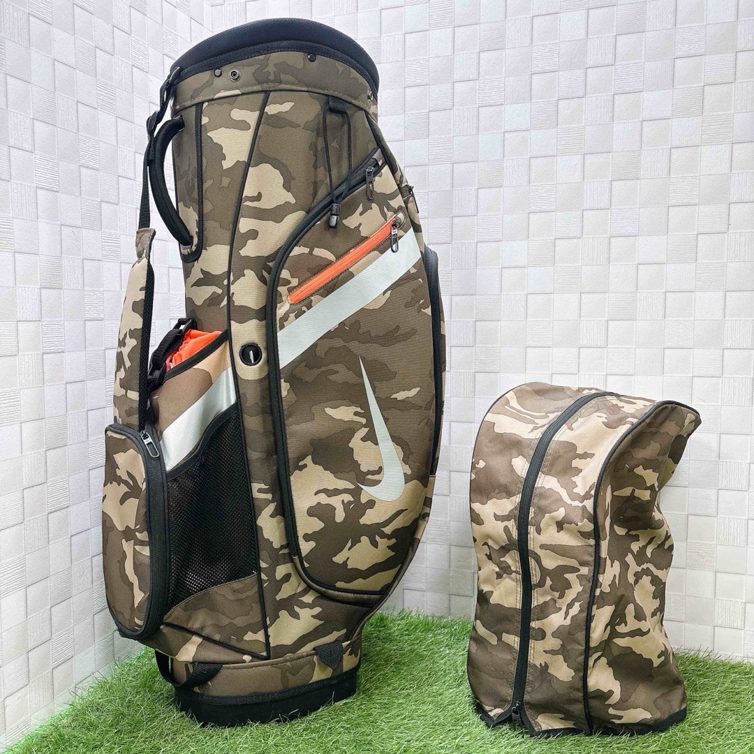NIKE - 希少 迷彩 カモフラ NIKE GOLF ナイキ キャディバッグ 9型 14