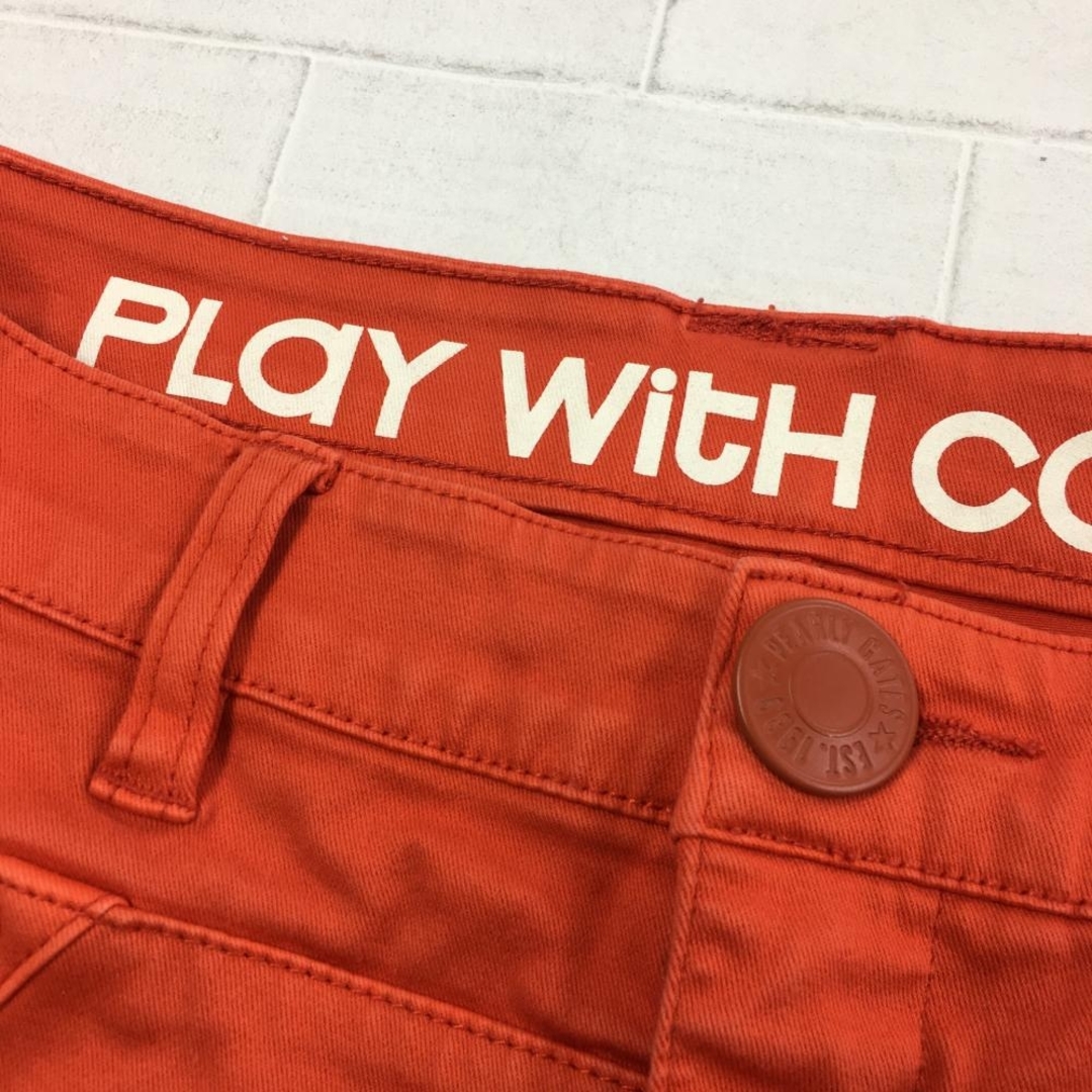 PEARLY GATES - PEARLY GATES パーリーゲイツ ミニスカート オレンジ