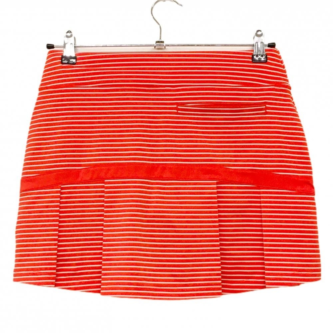 NIKE - 【超美品】ナイキゴルフ スカート レッド系×白 背面裾プリーツ